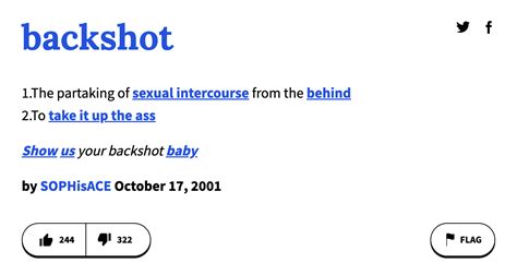 whats a backshot|Urban Dictionary: backshot